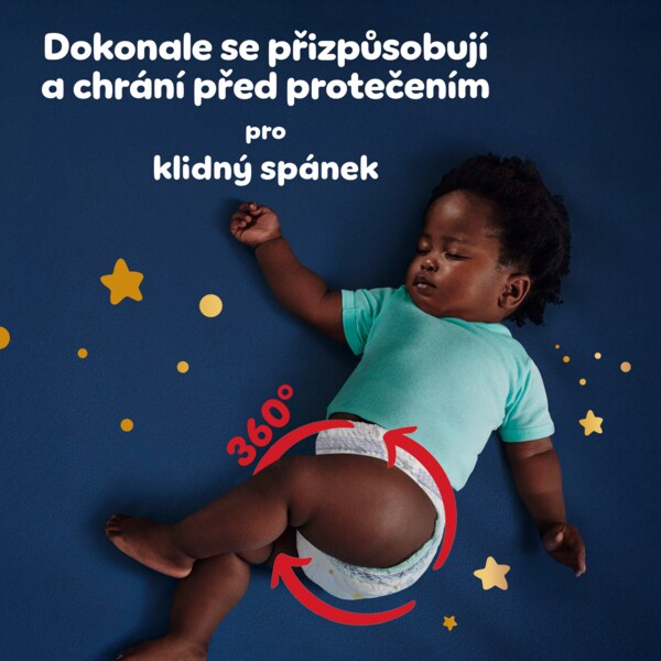 Pampers Night Pants 360°Fit 4 Plenkové kalhotky (9-15 kg) 104 ks Pampers Night Pants 360°Fit 4 Plenkové kalhotky (9-15 kg) 104 ks