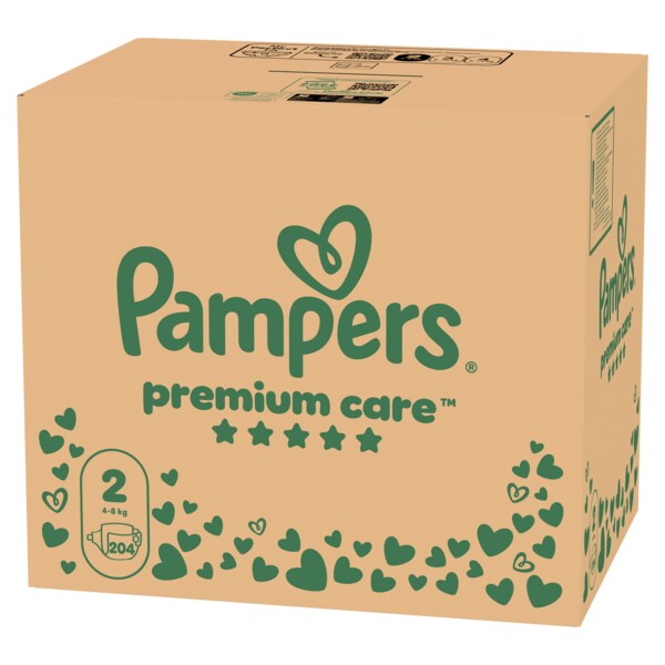 Pampers Premium Care 2 Plenky (4-8 kg) 204 ks Pampers Premium Care 2 Plenky (4-8 kg) 204 ks