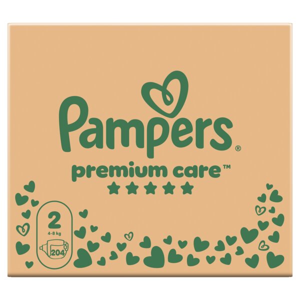 Pampers Premium Care 2 Plenky (4-8 kg) 204 ks Pampers Premium Care 2 Plenky (4-8 kg) 204 ks