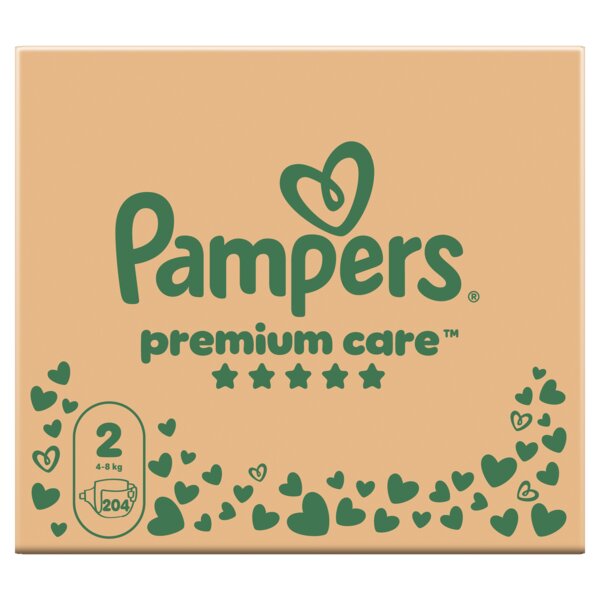 Pampers Premium Care 2 Plenky (4-8 kg) 204 ks Pampers Premium Care 2 Plenky (4-8 kg) 204 ks