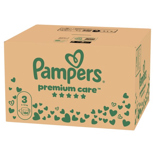 Pampers Premium Care 3 Plenky (6-10 kg) 180 ks Pampers Premium Care 3 Plenky (6-10 kg) 180 ks
