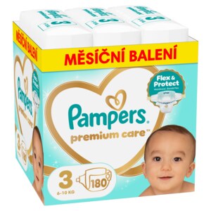 Pampers Premium Care 3 Plenky (6-10 kg) 180 ks Pampers Premium Care 3 Plenky (6-10 kg) 180 ks