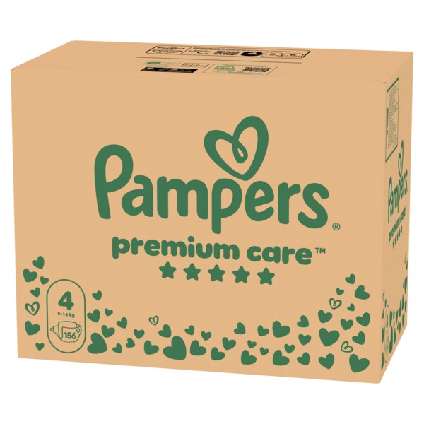 Pampers Premium Care 4 Plenky (9-14 kg) 156 ks
