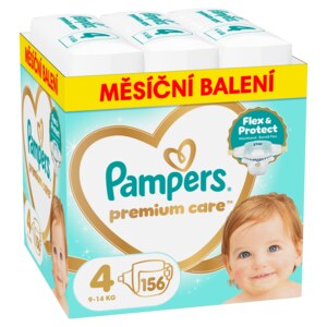 Pampers Premium Care 4 Plenky (9-14 kg) 156 ks Pampers Premium Care 4 Plenky (9-14 kg) 156 ks