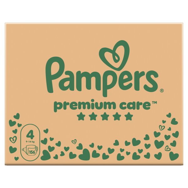 Pampers Premium Care 4 Plenky (9-14 kg) 156 ks Pampers Premium Care 4 Plenky (9-14 kg) 156 ks