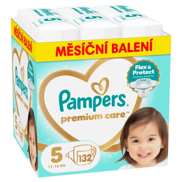 Pampers Premium Care 5 Plenky (11-16 kg) 132 ks