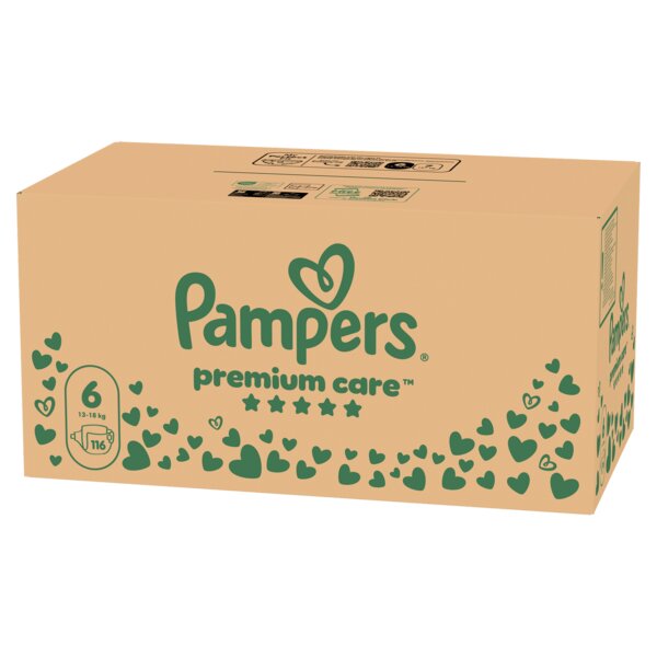 Pampers Premium Care 6 Plenky (13-18 kg) 116 ks