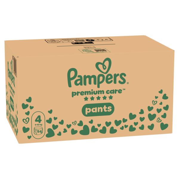 Pampers Premium Care Pants 4 Plenkové kalhotky (9-15 kg) 94 ks Pampers Premium Care Pants 4 Plenkové kalhotky (9-15 kg) 94 ks