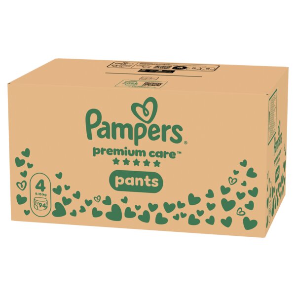 Pampers Premium Care Pants 4 Plenkové kalhotky (9-15 kg) 94 ks Pampers Premium Care Pants 4 Plenkové kalhotky (9-15 kg) 94 ks