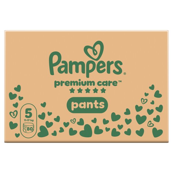 Pampers Premium Care Pants 5 Plenkové kalhotky (11-17 kg) 80 ks
