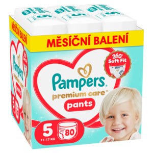 Pampers Premium Care Pants 5 Plenkové kalhotky (11-17 kg) 80 ks Pampers Premium Care Pants 5 Plenkové kalhotky (11-17 kg) 80 ks