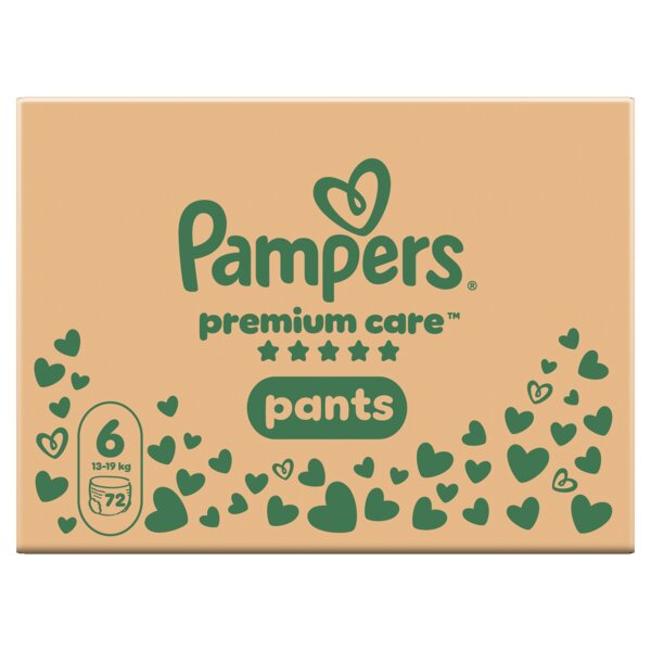 Pampers Premium Care Pants 6 Plenkové kalhotky (13-19 kg) 72 ks Pampers Premium Care Pants 6 Plenkové kalhotky (13-19 kg) 72 ks