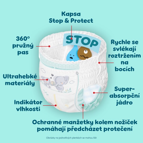 Pampers Premium Care Pants 6 Plenkové kalhotky (13-19 kg) 72 ks Pampers Premium Care Pants 6 Plenkové kalhotky (13-19 kg) 72 ks