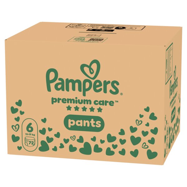 Pampers Premium Care Pants 6 Plenkové kalhotky (13-19 kg) 72 ks