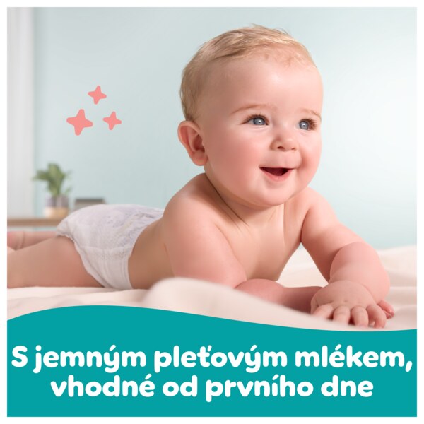 Pampers Sensitive 2v1 Čisticí ubrousky Zero plastic 4x52 ks