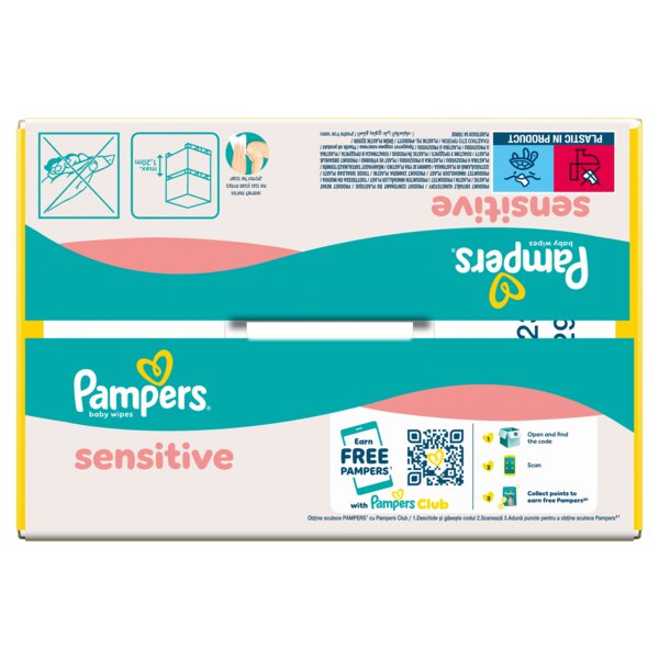 Pampers Sensitive 2v1 Čisticí ubrousky 9x80 ks Pampers Sensitive 2v1 Čisticí ubrousky 9x80 ks