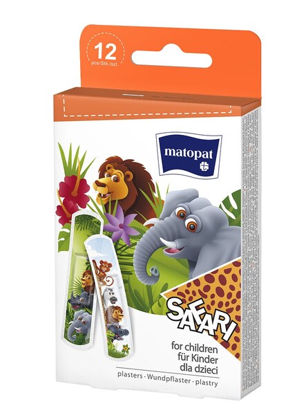Matopat náplasti Safari 12 ks