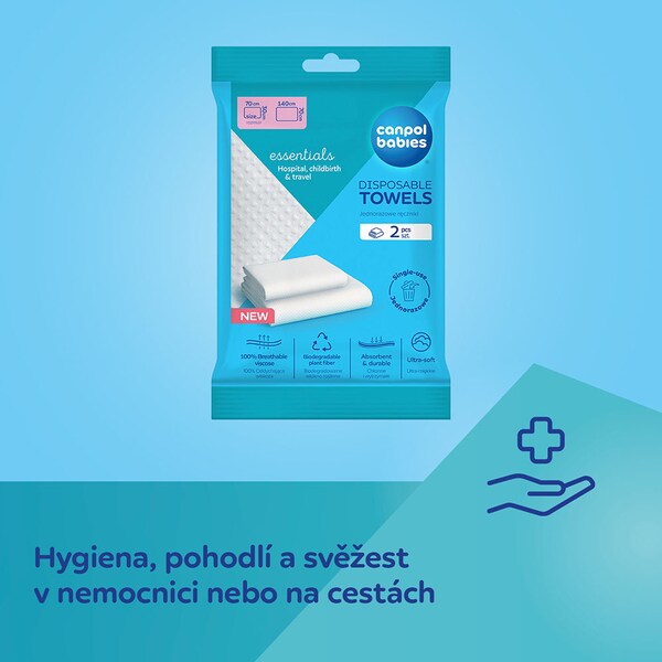 Canpol Babies Hygienické jednorázové ručníky 2 ks Canpol Babies Hygienické jednorázové ručníky 2 ks