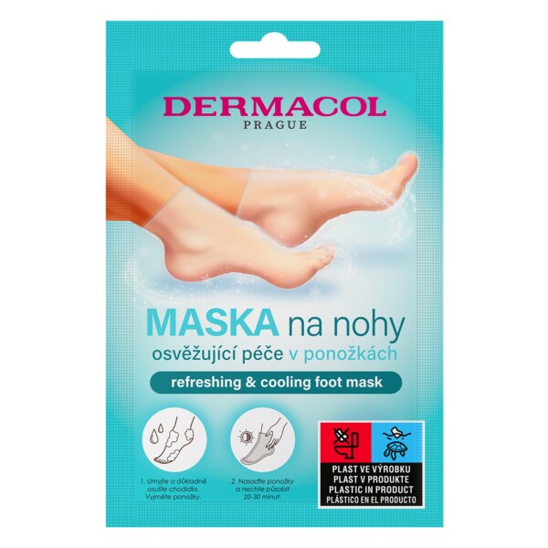 Dermacol Maska na nohy v ponožkách Osvěžující 1 pár Dermacol Maska na nohy v ponožkách Osvěžující 1 pár