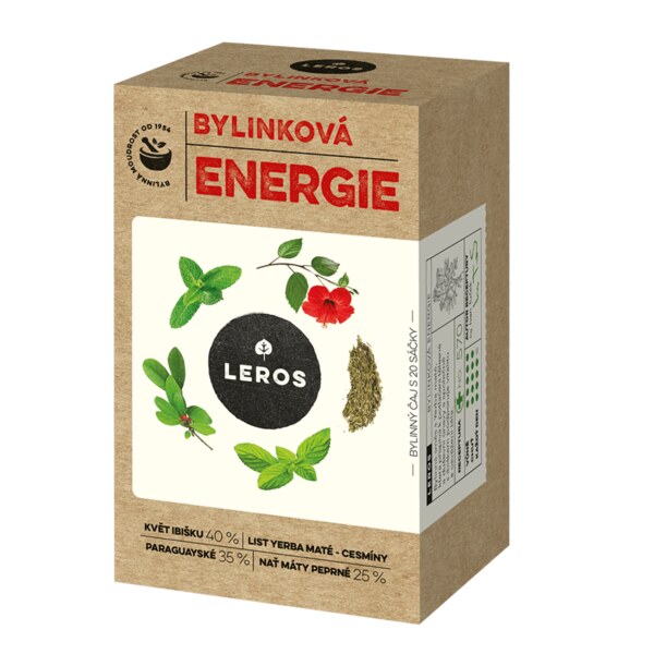 Leros Bylinková energie nálevové sáčky 20x2 g Leros Bylinková energie nálevové sáčky 20x2 g