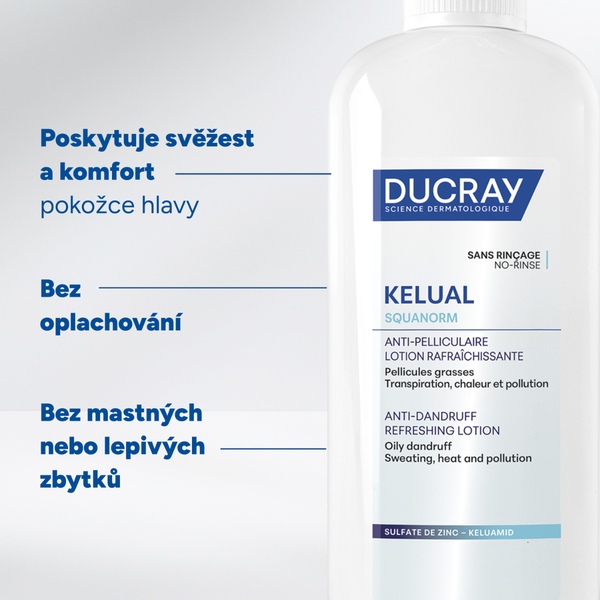Ducray Kelual Squanorm Roztok proti lupům 190 ml