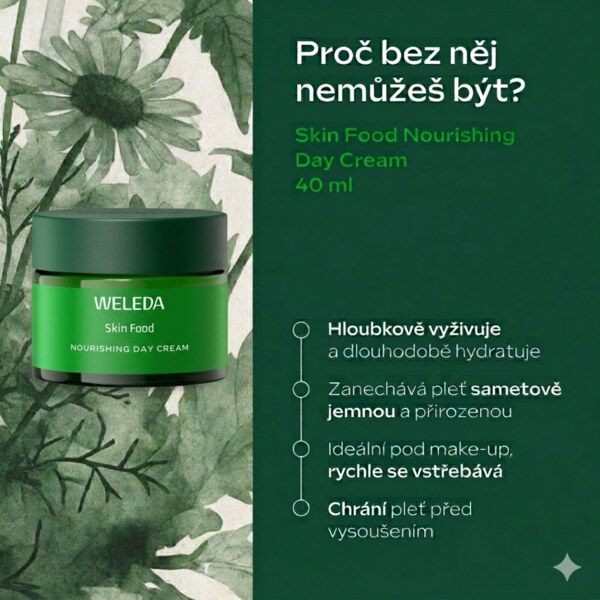 Weleda Vyživující denní a noční krém Skin Food 2 x 40 ml