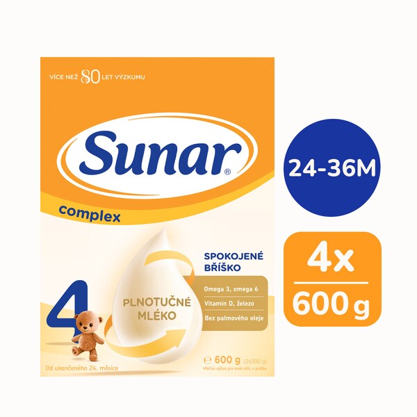 Sunar Complex 4 batolecí mléko 4x600 g