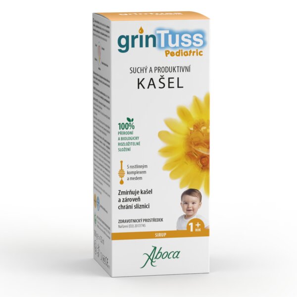 Aboca GrinTuss Pediatric sirup na kašel 132 ml