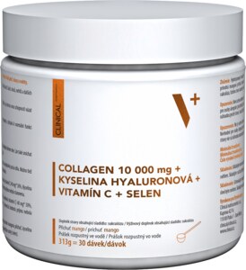 Clinical Collagen + kyselina hyaluronová + vitamin C + selen mango 313 g