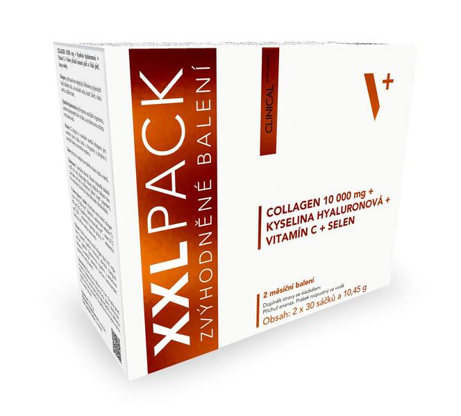 Clinical Collagen + kyselina hyaluronová + vitamin C + selen mango 60x10,45 g