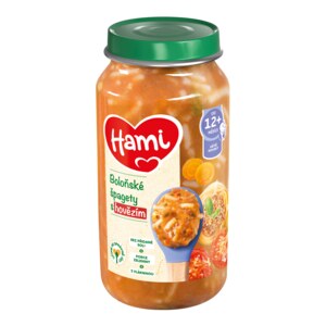 Hami Boloňské špagety s hovězím 12m+ 250 g Hami Boloňské špagety s hovězím 12m+ 250 g