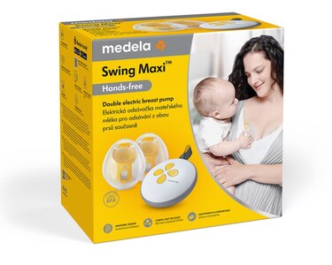 Medela Swing Maxi Hands-free double 2fázová odsávačka mléka elektrická 1 ks Medela Swing Maxi Hands-free double 2fázová odsávačka mléka elektrická 1 ks