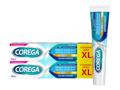 Corega Original extra silný fixační krém XL 2x70 g Corega Original extra silný fixační krém XL 2x70 g
