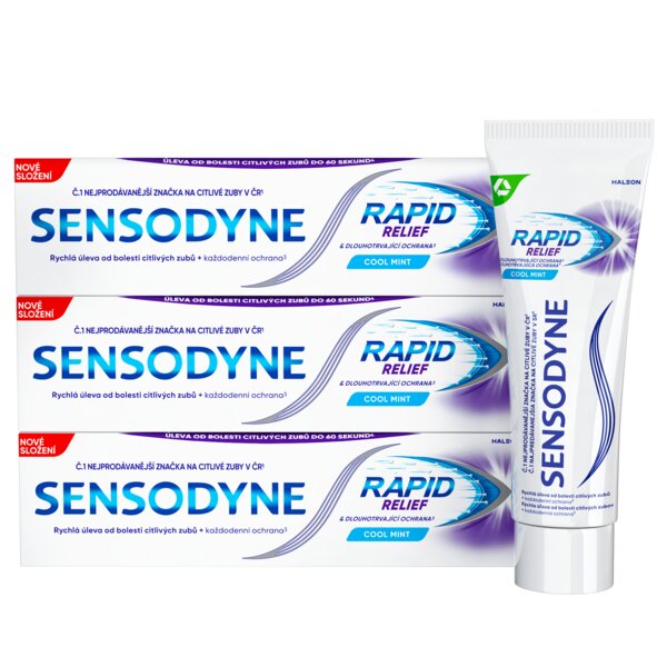 Sensodyne Rapid Relief zubní pasta 3x75 ml Sensodyne Rapid Relief zubní pasta 3x75 ml