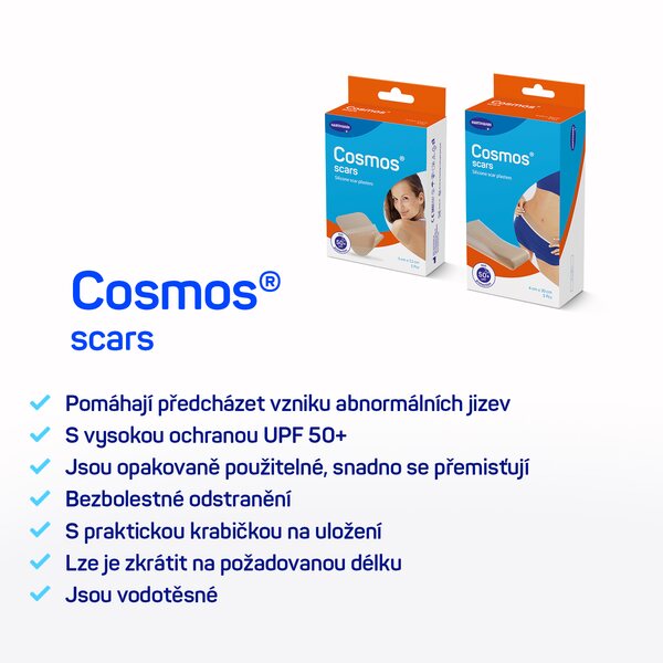 Cosmos Scars silicone náplasti na jizvy 4x30 cm 5 ks