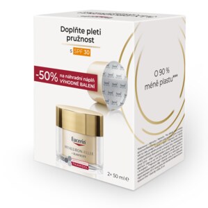 Eucerin Hyaluron-Filler + Elasticity Denní krém SPF30+ náhradní náplň 2x50 ml Eucerin Hyaluron-Filler + Elasticity Denní krém SPF30+ náhradní náplň 2x50 ml