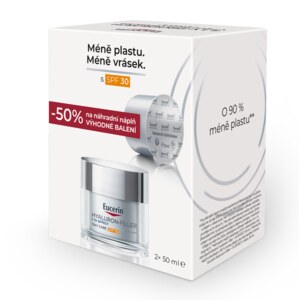 Eucerin Hyaluron-Filler Denní krém SPF30+ náhradní náplň 2x50 ml Eucerin Hyaluron-Filler Denní krém SPF30+ náhradní náplň 2x50 ml