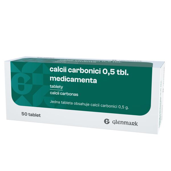 Calcii Carbonici 0,5 Medicamenta 50 tablet