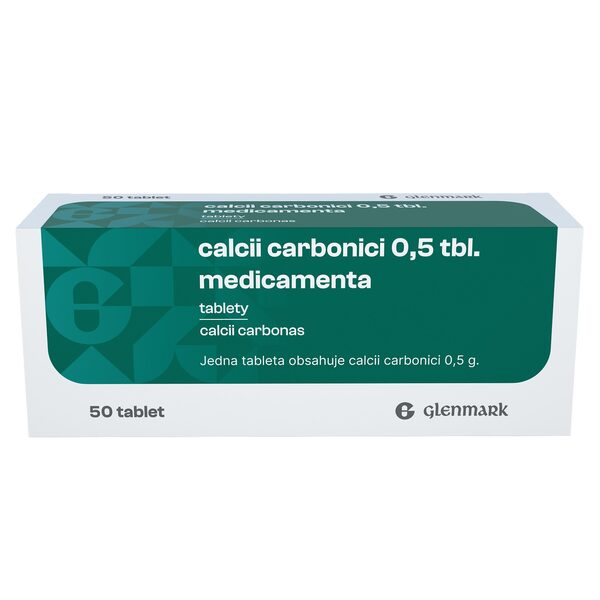Calcii Carbonici 0,5 Medicamenta 50 tablet