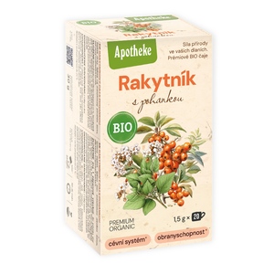 Apotheke BIO Rakytník s pohankou čaj nálevové sáčky 20x1,5 g Apotheke BIO Rakytník s pohankou čaj nálevové sáčky 20x1,5 g
