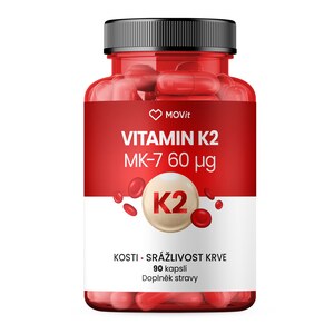 Movit Vitamin K2 MK-7 60 mcg 90 kapslí Movit Vitamin K2 MK-7 60 mcg 90 kapslí