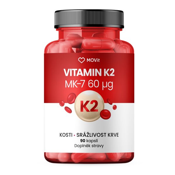 Movit Vitamin K2 MK-7 60 mcg 90 kapslí