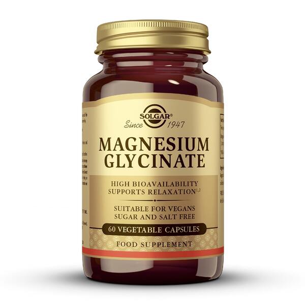 Solgar Magnesium Glycinate 60 kapslí Solgar Magnesium Glycinate 60 kapslí