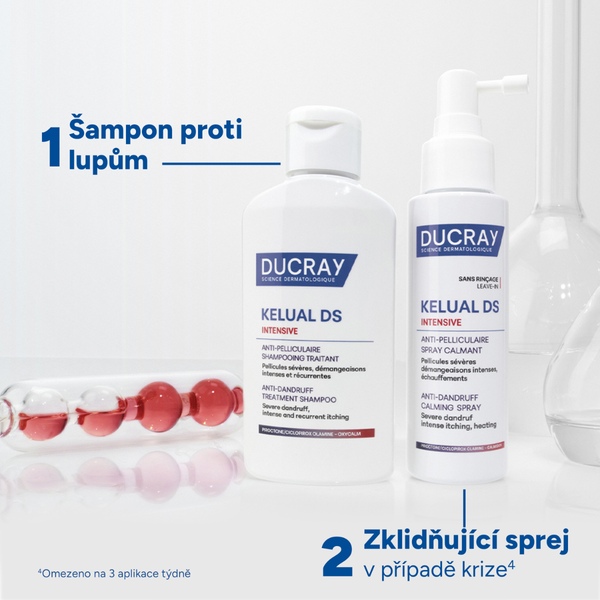 Ducray Kelual DS Intensive sprej proti lupům 100 ml