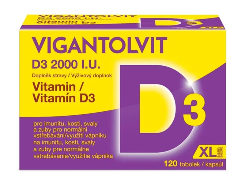 Vigantolvit Vitamin D3 2000 I.U. 120 tobolek
