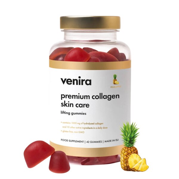 Venira Premium Collagen Skin Care Gummies ananas 42 ks