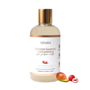 Venira přírodní šampon podpora růstu kolagen mango + liči 300 ml Venira přírodní šampon podpora růstu kolagen mango + liči 300 ml