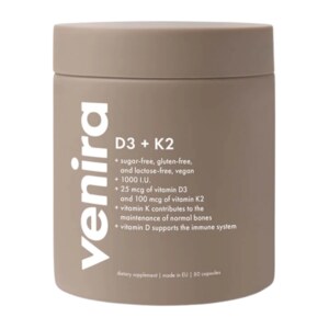 Venira Vitamin D3 + K2 1000 I.U. 80 kapslí