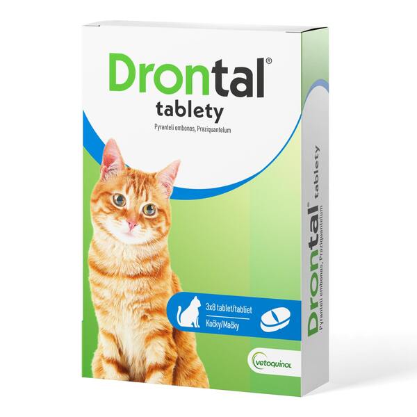 Drontal pro kočky 2 tablety Drontal pro kočky 2 tablety