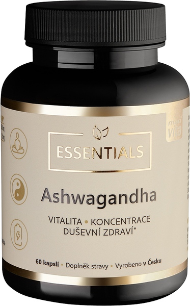 Maxi Vita Essentials Ashwagandha 60 kapslí Maxi Vita Essentials Ashwagandha 60 kapslí